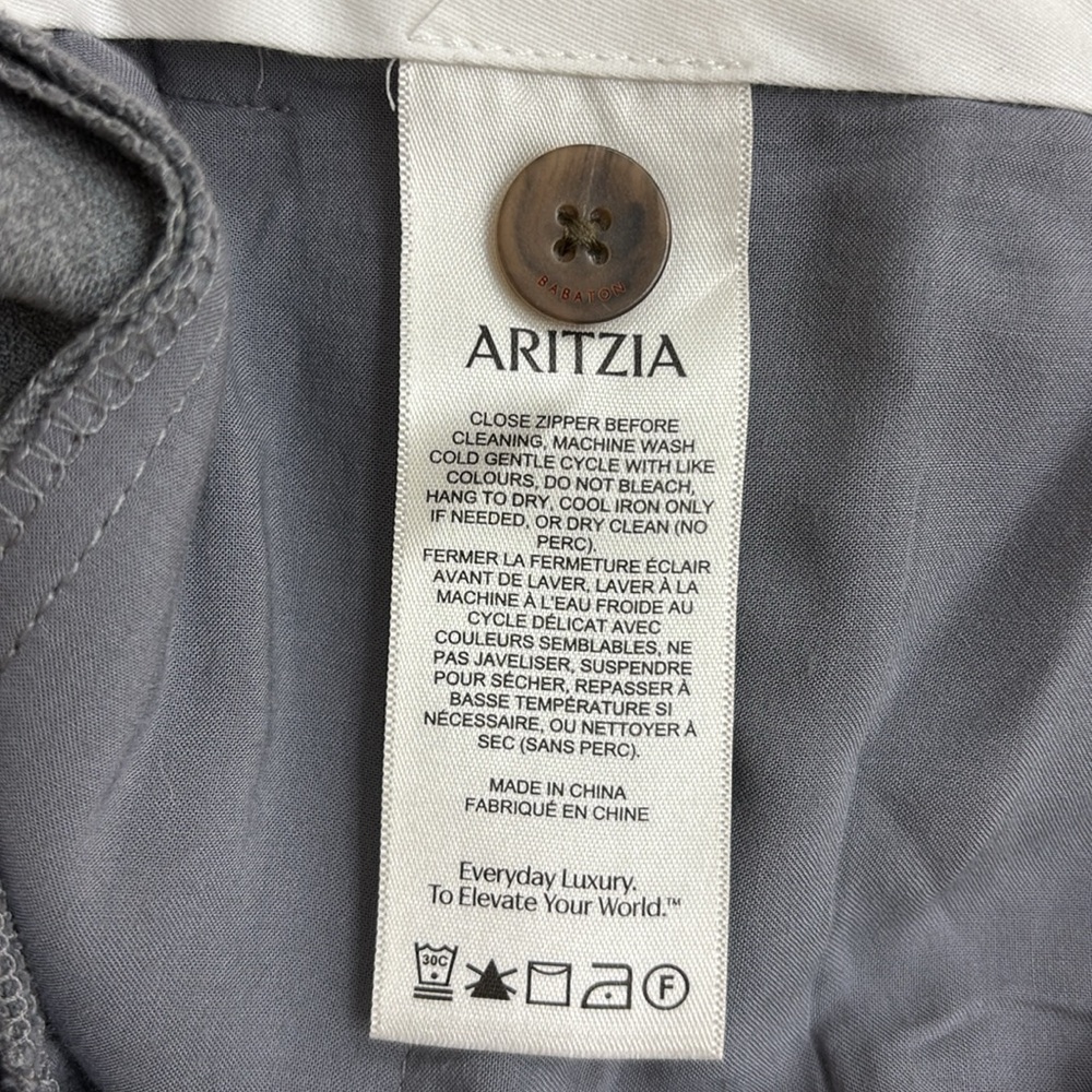 Aritzia Babaton Spotlight Cargo Gray Pant Size 10 - Picture 10 of 11